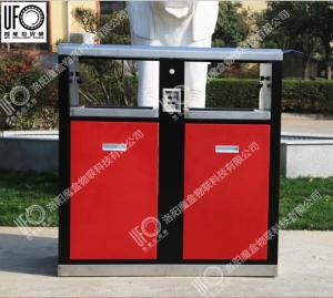 太陽(yáng)能燈箱廣告垃圾箱